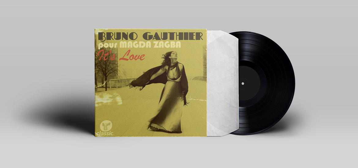 bruno gauthier featuring Magda Zagba It's Love sleeve/artwork